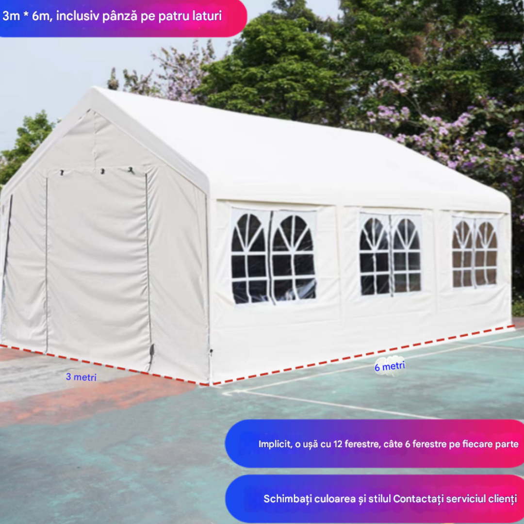 Eventura™ – Cort Evenimente 3x6m cu Pereti Laterali si Ferestre Panoramice