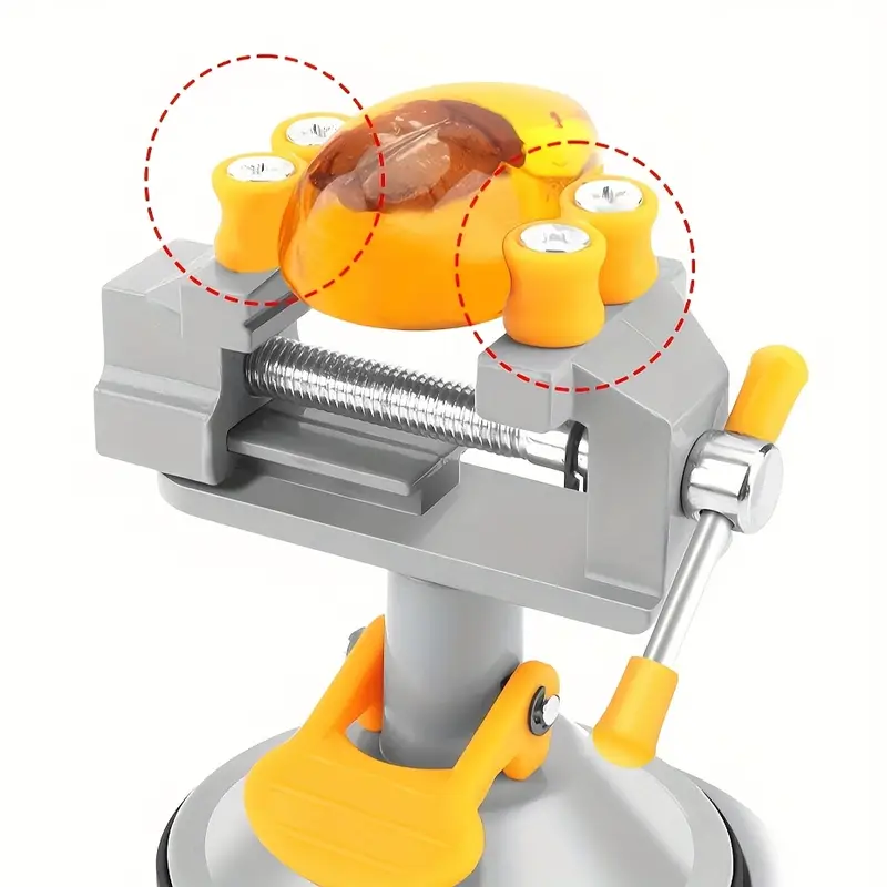 ClampMini™ - Menghina de Precizie Rotativa 360° cu Ventuza