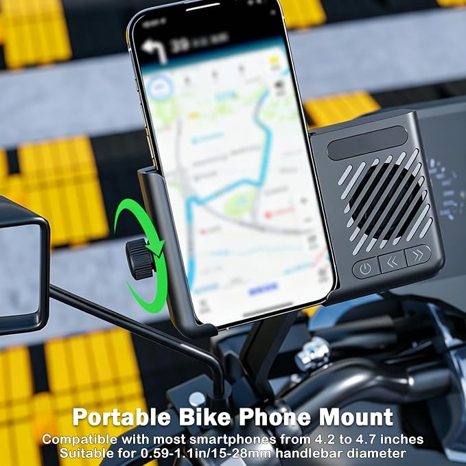 RIDESON™ - Suport pentru Telefon cu Boxa Bluetooth Integrata