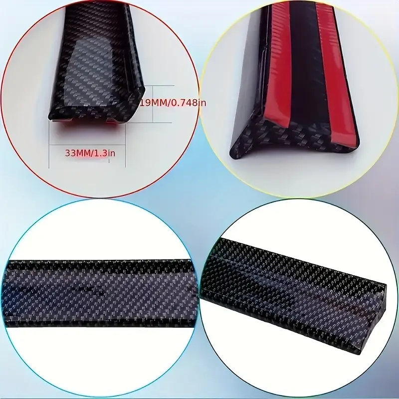 AeroFlex™ - Eleron Universal din Cauciuc cu Aspect de Carbon