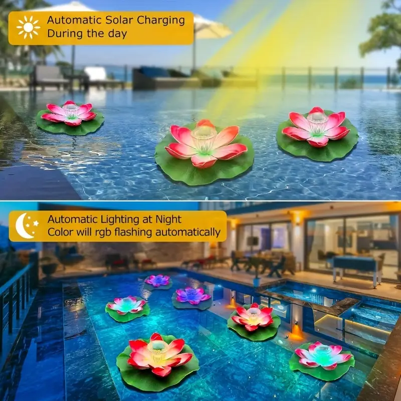 🔥OFERTA 1+1🔥LumiLily™ – Flori Solare Plutitoare cu Iluminare LED pentru Gradina, Iaz sau Fantana