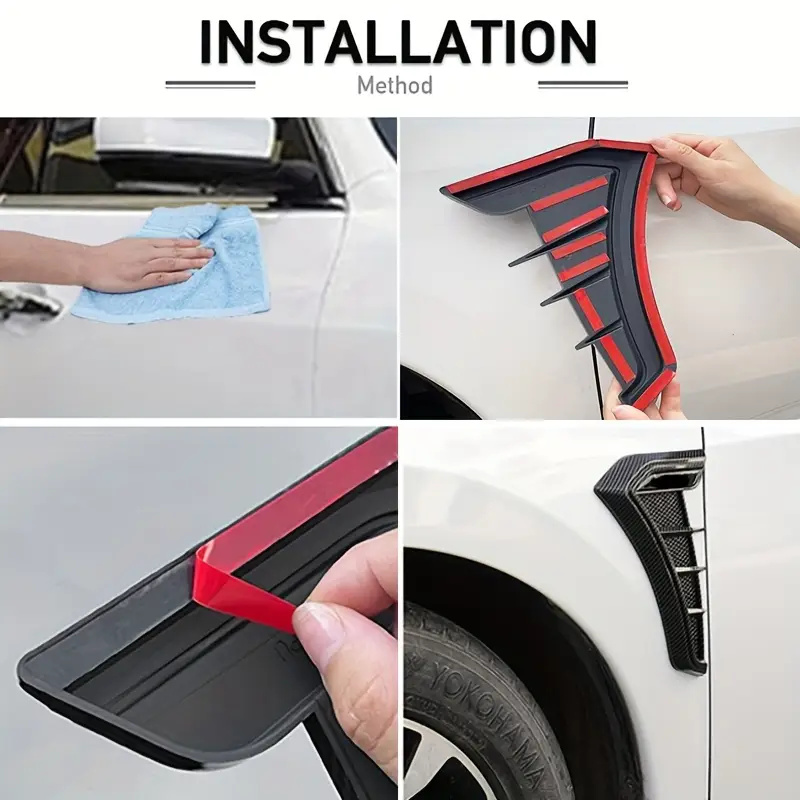 AeroSpikes™ - Ornamente Decorative pentru Aripi Laterale Auto (Set 2 Bucati)