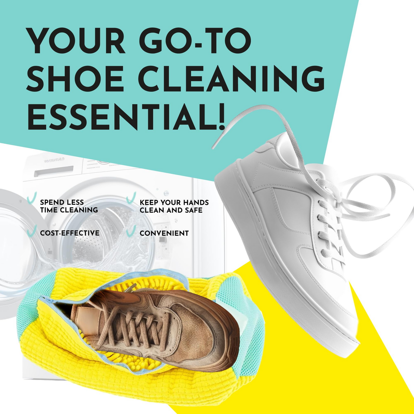 CleanMate™ - Sac Profesional pentru Spalarea Incaltamintei