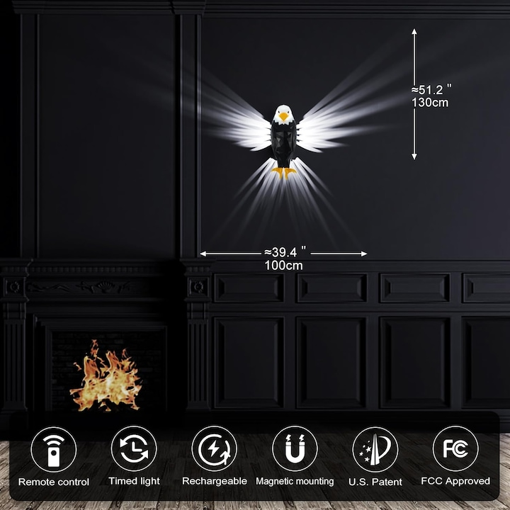 EagleLux™ – Lampa Decorativa LED Ambientala, Design Vultur