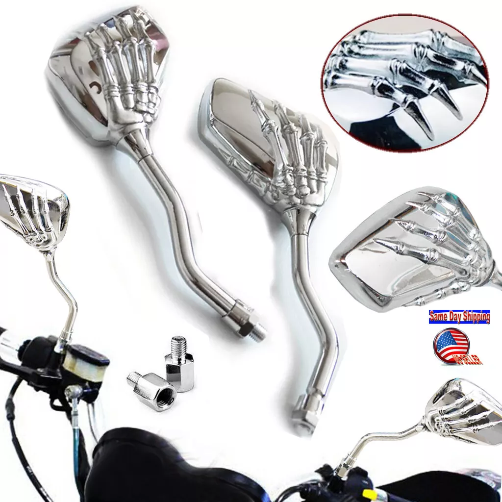 SkullRide™ - Set Oglinzi Retro Spate Stil "Skull Claw"