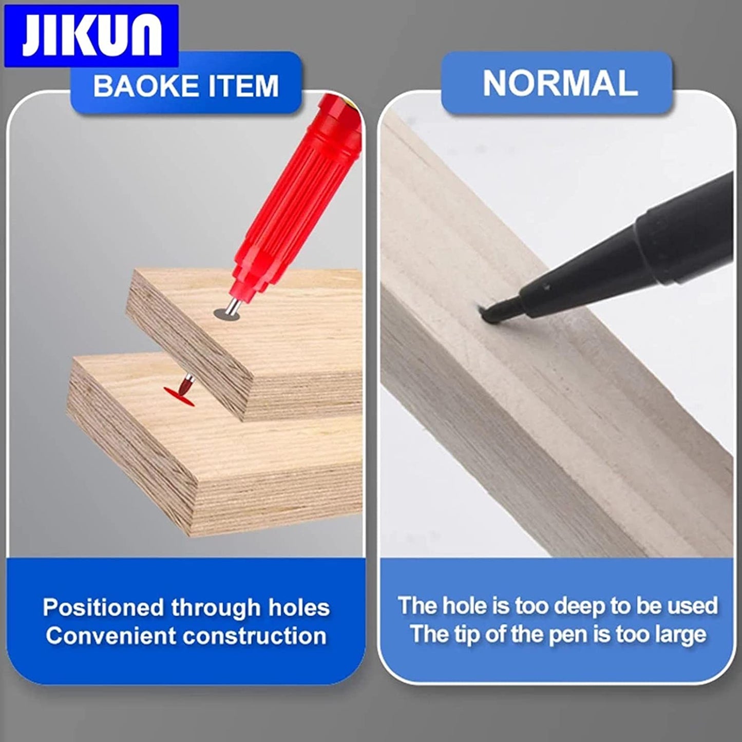 🔥OFERTA 10+10!🔥Markere Impermeabile cu cap lung pentru constructii