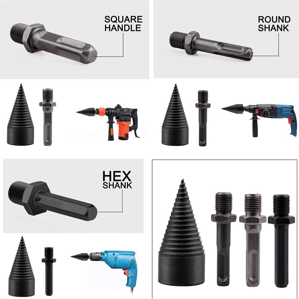 š„OFERTA 1+1!š„ Burghiu Conic pentru Despicat Lemne Ć50
