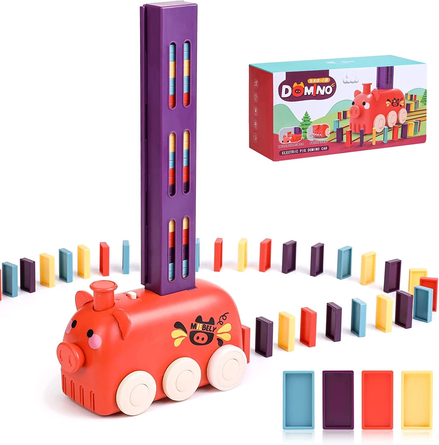 š„OFERTA 1+1š„Tren Domino cu Design de Animale