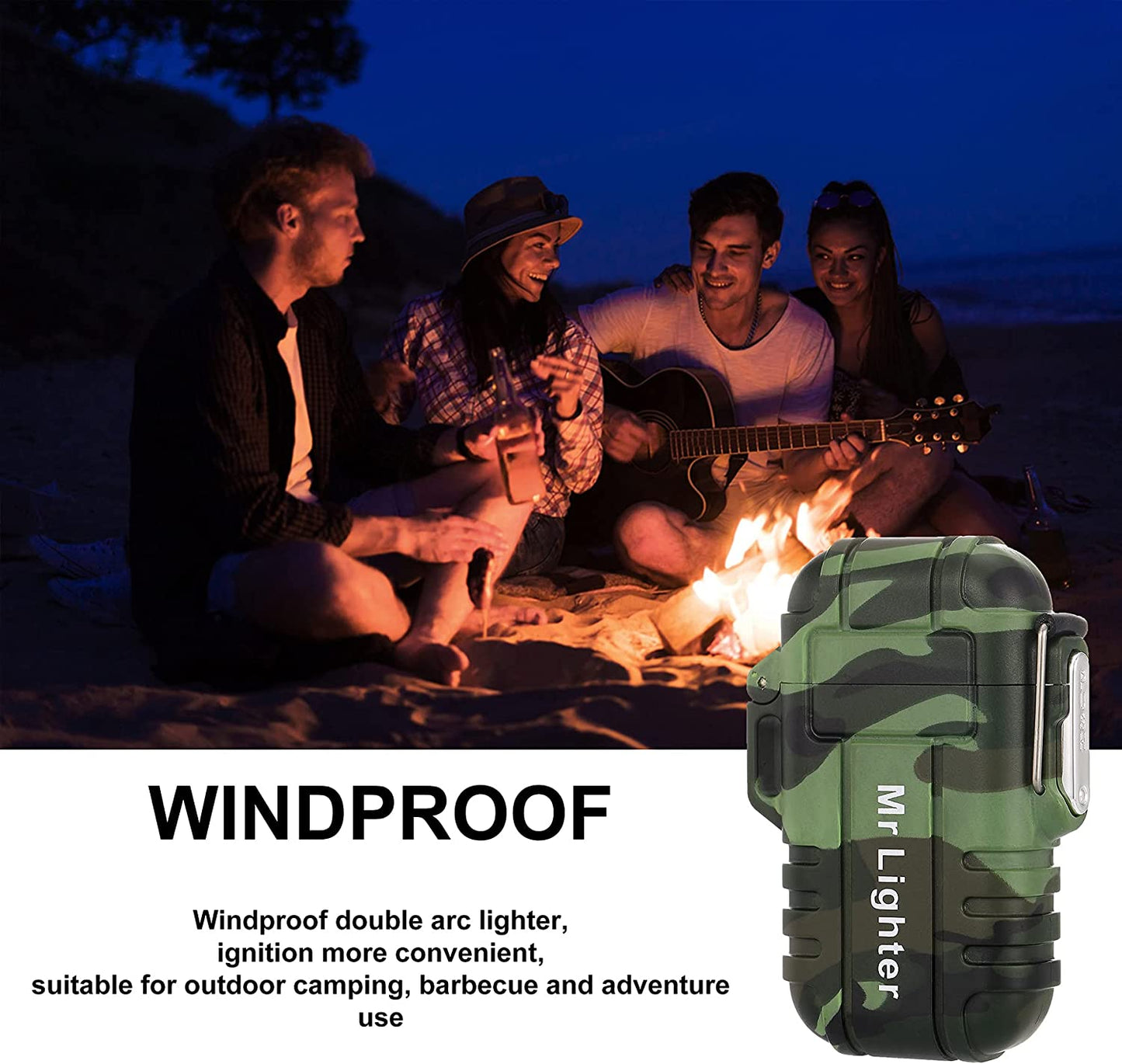 Mr Ligther™ Bricheta Camping cu Incarca USB, Rezistenta la Apa si Socuri