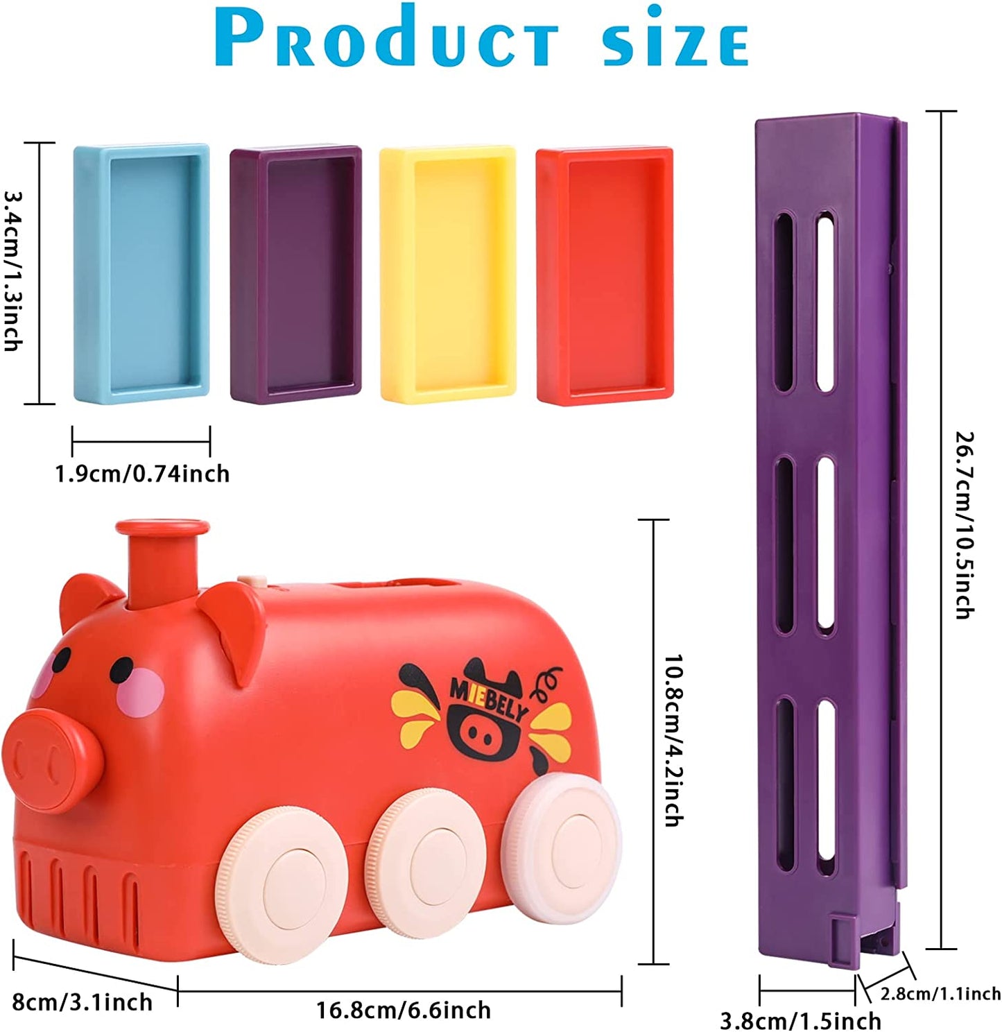 š„OFERTA 1+1š„Tren Domino cu Design de Animale