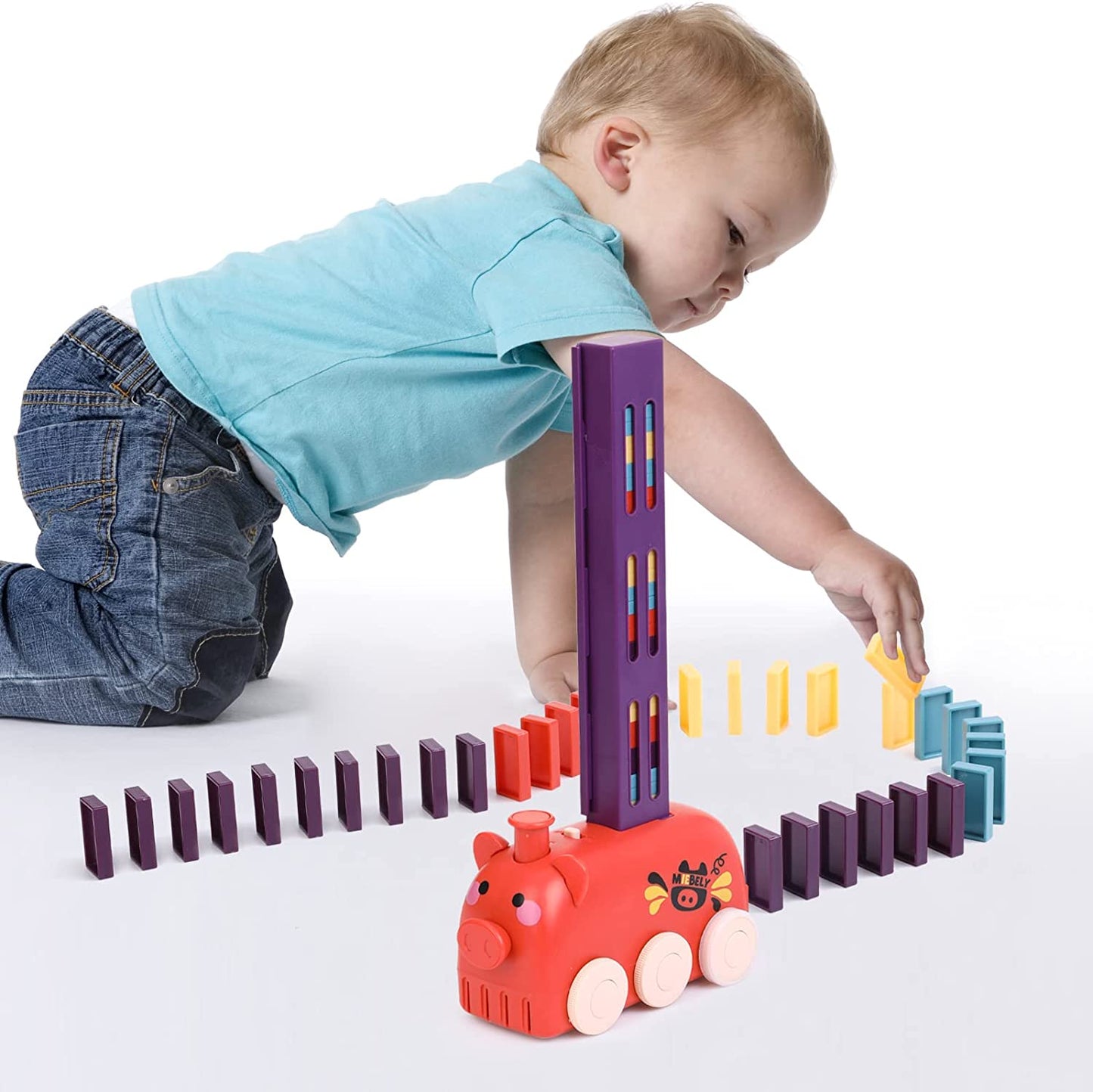 š„OFERTA 1+1š„Tren Domino cu Design de Animale