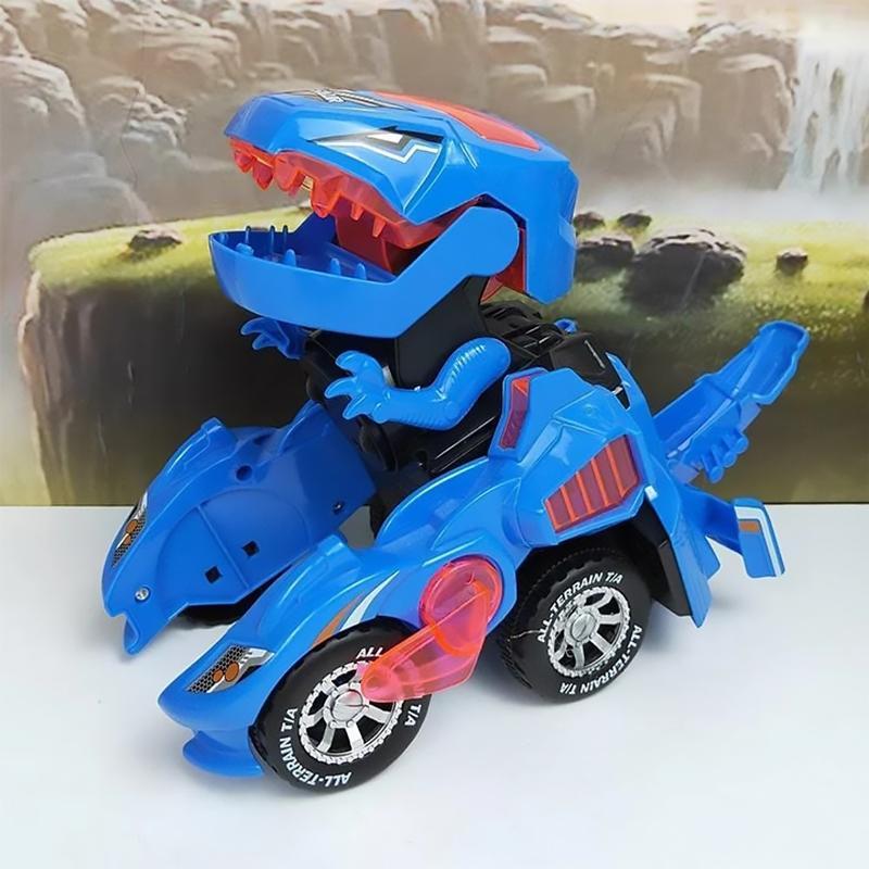 Dino⢠Masinuta care se transforma in Dinozaur cu LED-uri - ShopGuru