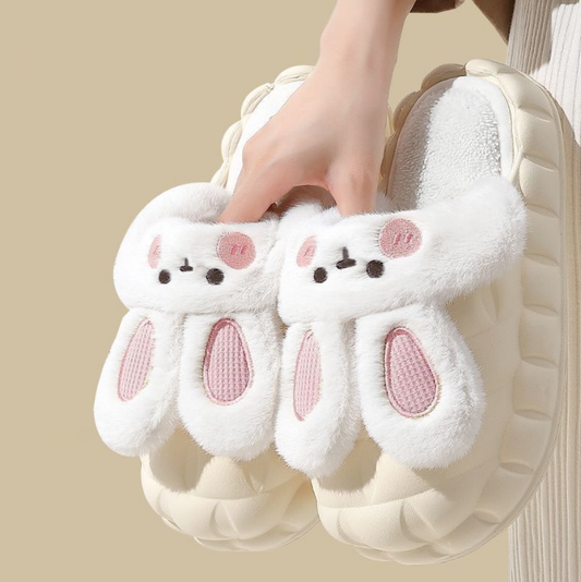 🔥OFERTA 1+1!🔥 CuteRabbit™ Papucei de casa detasabili Puffy