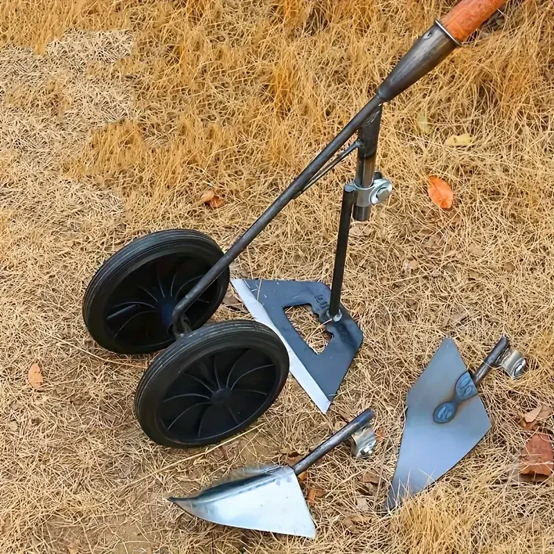 AgroWheel Pro — sapă manuală pe roți cu 3 capete
