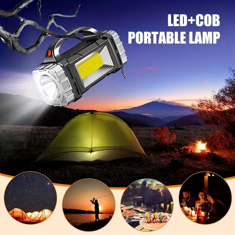 ProFlash™ – Lanterna Multifunctionala cu Incarcare Solara si COB LED