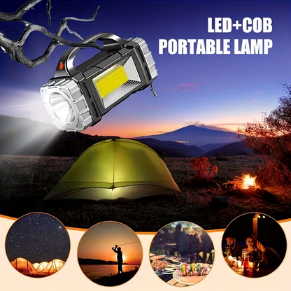ProFlash™ – Lanterna Multifunctionala cu Incarcare Solara si COB LED