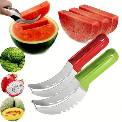 🔥Oferta 1+1 GRATUIT🔥SlicePRO™ – Taietor Inox pentru Pepene