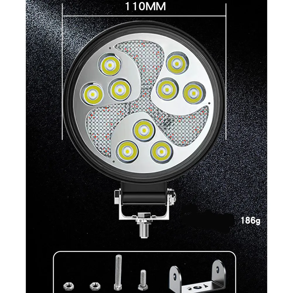 Voltaris™ - Proiector LED Rotund 9 Chipuri pentru Offroad si Utilaje (Set 2 Bucati)