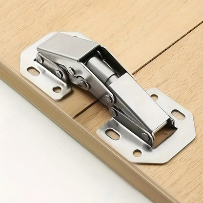 FlexHinge™ – Set 10 Balamale Metalice Polisate pentru Usi de Mobila