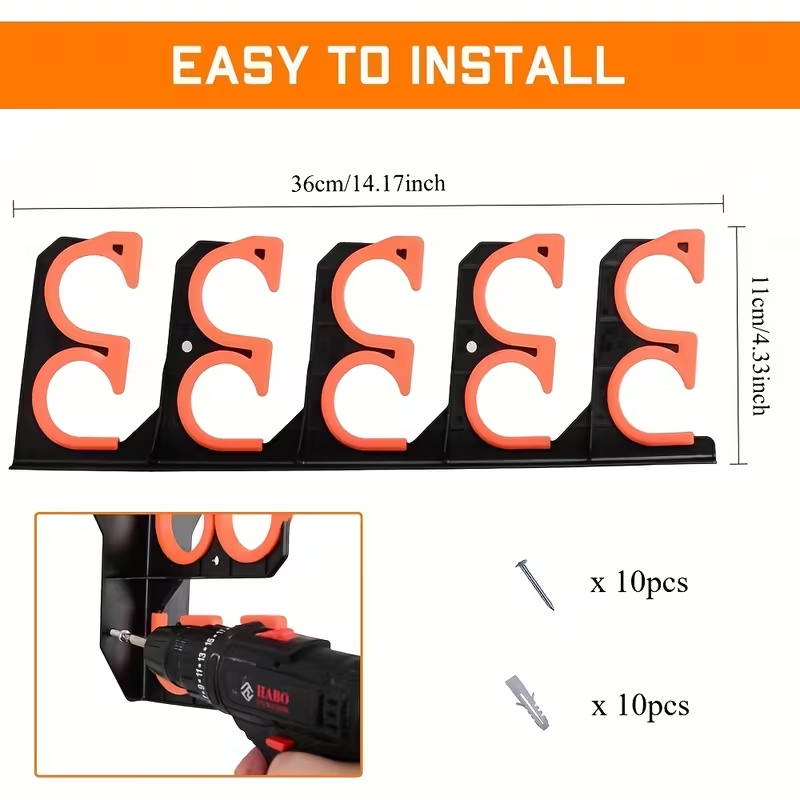 FishRack™ – Organizator de perete pentru bete de pescuit