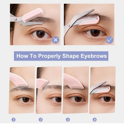 BrowLuxe™ – Set Profesional 3 în 1 pentru Aranjarea SprAncenelor