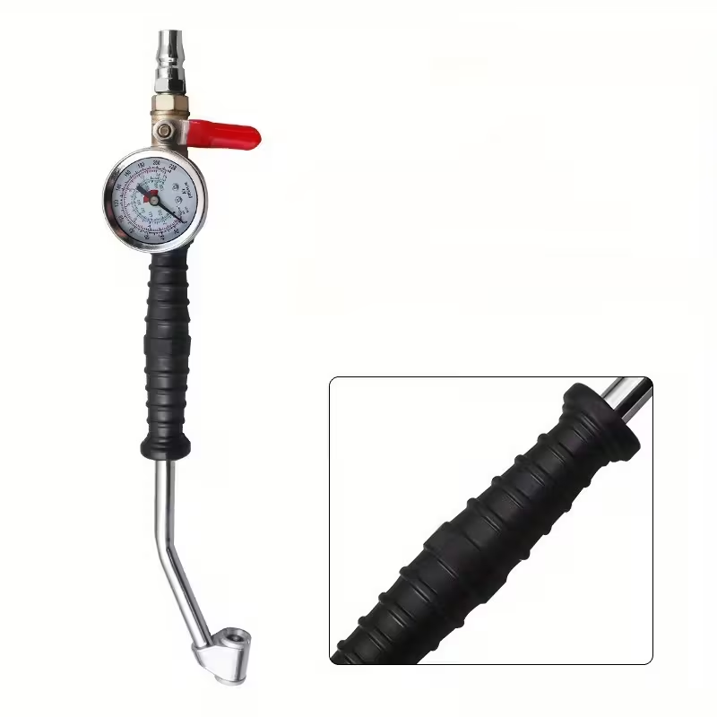 AirPro Gauge™ - Dispozitiv Profesional pentru Umflare si Verificare Presiune Roti (0–220 PSI)