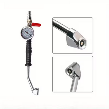 AirPro Gauge™ - Dispozitiv Profesional pentru Umflare si Verificare Presiune Roti (0–220 PSI)
