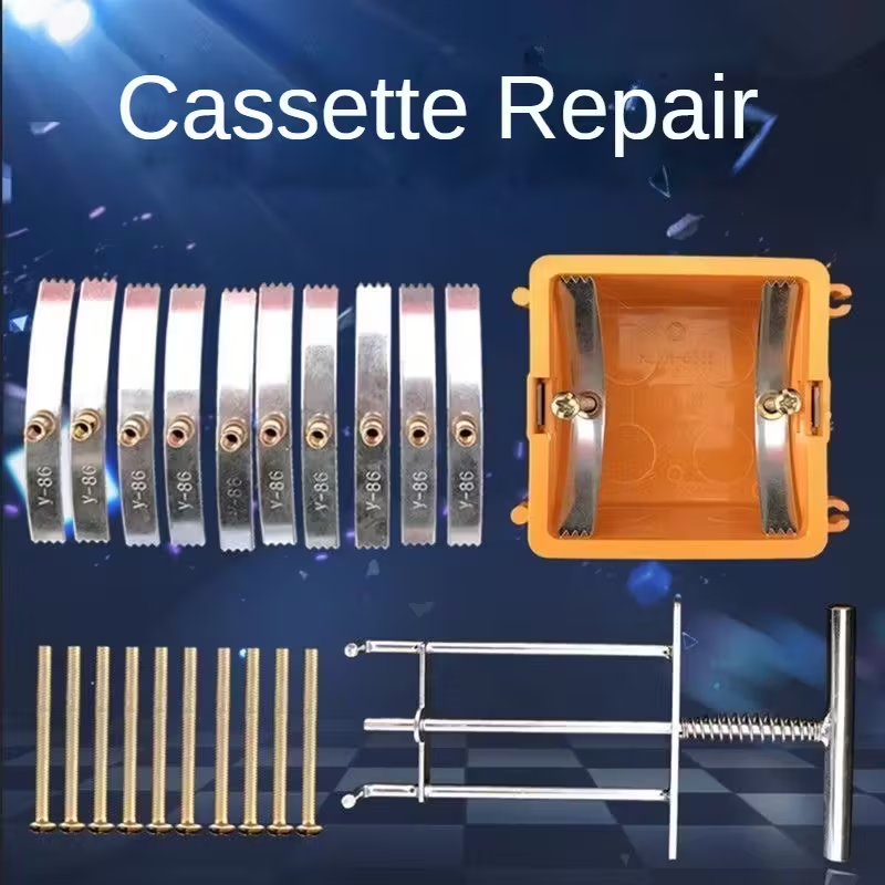 FixBox™ – Kit de reparatie pentru cutii de prize (10 cleme + 10 suruburi)