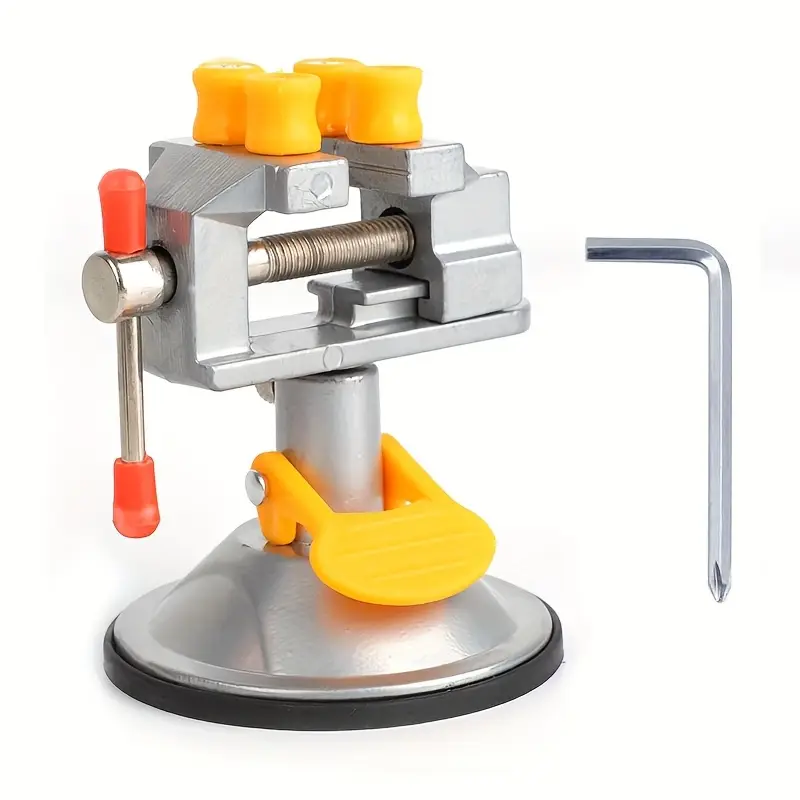 ClampMini™ - Menghina de Precizie Rotativa 360° cu Ventuza