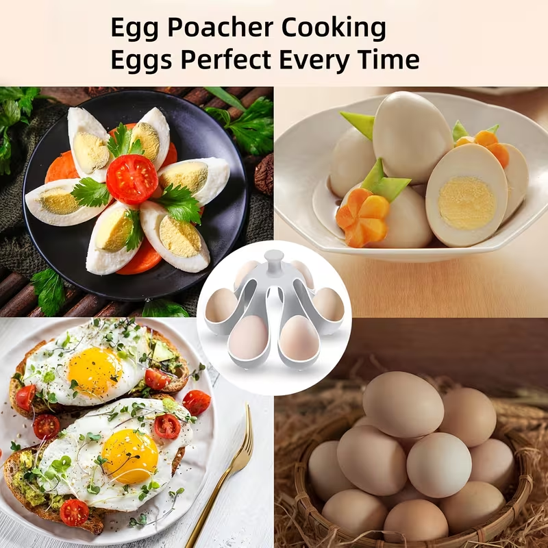 EggNest™ – Suport din Silicon pentru Fierberea Oualor (6 Oua)