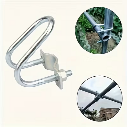 UGrip™ - Set 12 Coliere prindere tip U din otel galvanizat – Dimensiune 20×40 mm