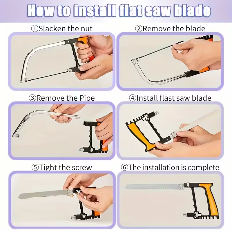 HandyCut™ – Set Fierastrau Manual Multifunctional 7-in-1 pentru Taieri Precise