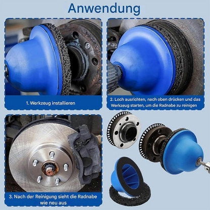 WheelShine™ – Disc Abraziv pentru Curatarea Butucului si Discului de Frana