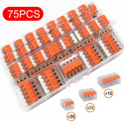 Set de 75 de conectori electrici cu pârghie