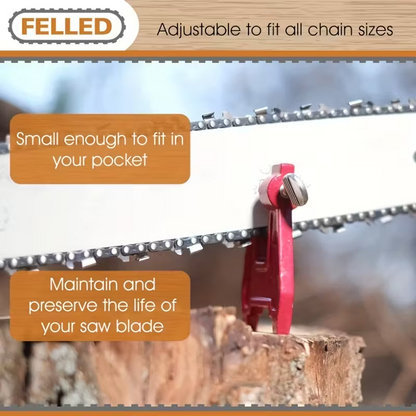 SawFix™ – Dispozitiv metalic de blocare pentru lant de drujba