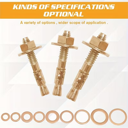 SealCopper™ – Set 200 Garnituri Etansare din Cupru O-Ring în Cutie Organizatoare