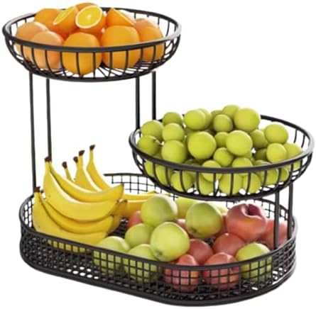 Trivera™ – Suport Etajat Metalic pentru Fructe si Legume