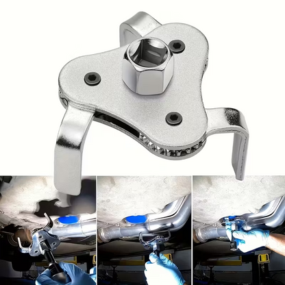 TripleGrip™ – Cheie Reglabila cu 3 Brate pentru Filtru de Ulei