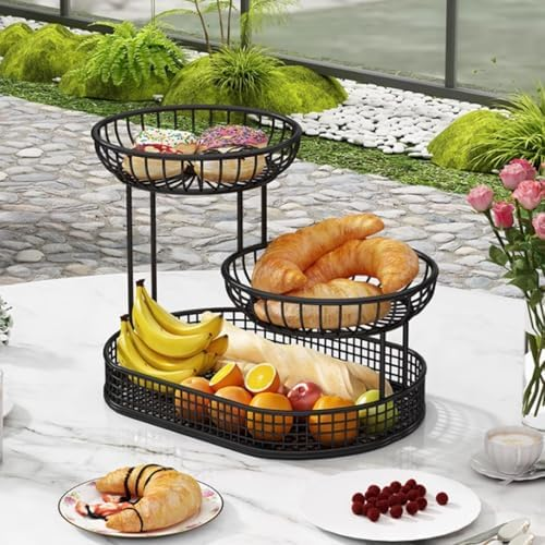 Trivera™ – Suport Etajat Metalic pentru Fructe si Legume