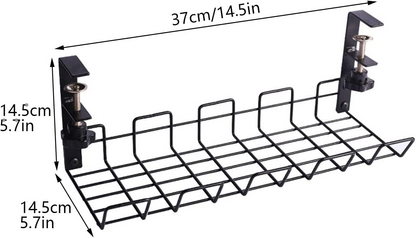 Raft de depozitare de sub birou fara perforare