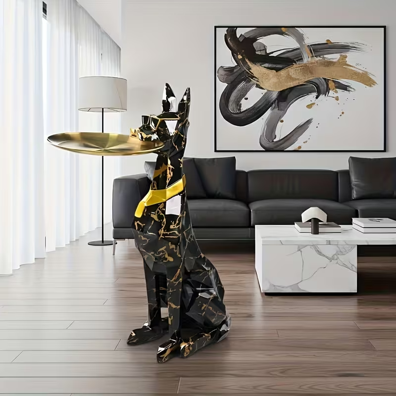 LUXHOUND™ - Statueta Lux cu Tava Decorativa
