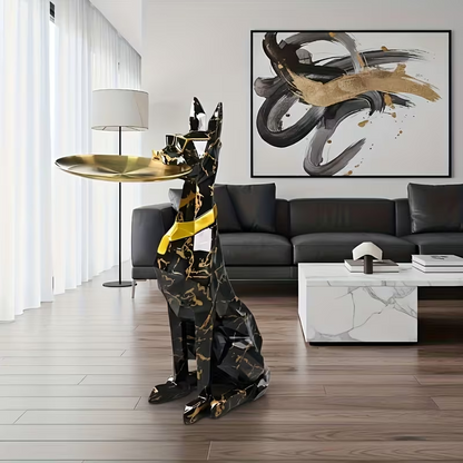 LUXHOUND™ - Statueta Lux cu Tava Decorativa