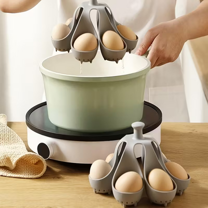 EggNest™ – Suport din Silicon pentru Fierberea Oualor (6 Oua)