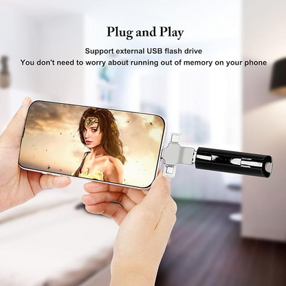 Adaptor OTG 3 în 1 USB 3.0, Adaptor Micro/USB C la USB, Compatibil cu telefonul mobil/tabletă