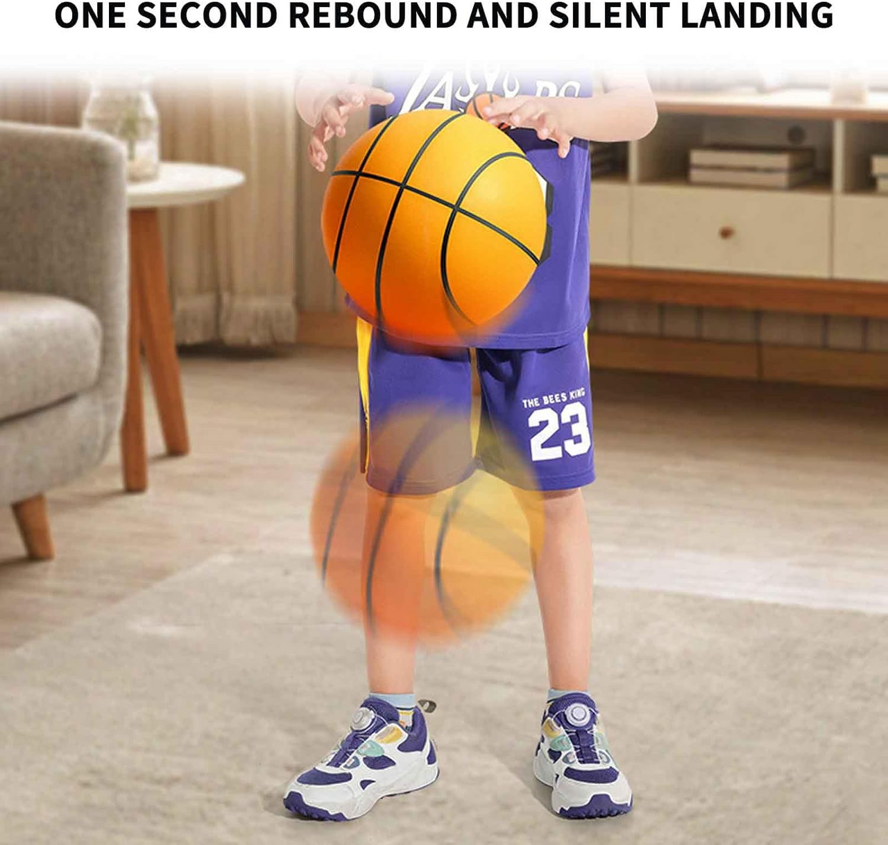 Minge de Basket fara Zgomot pentru Joaca in Casa