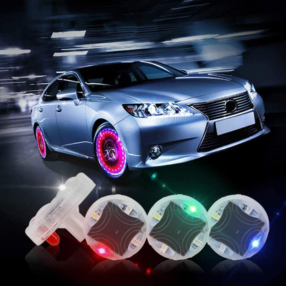 GlowTire™ - Set 2x Lumini LED Solare pentru Valve Roti