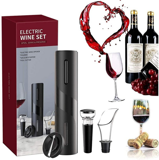 Set Deschizator Electric de Sticle de Vin