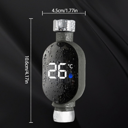 AquaTemp™ – Termometru Digital LED pentru Dus cu Indicator Color (0–99°C)