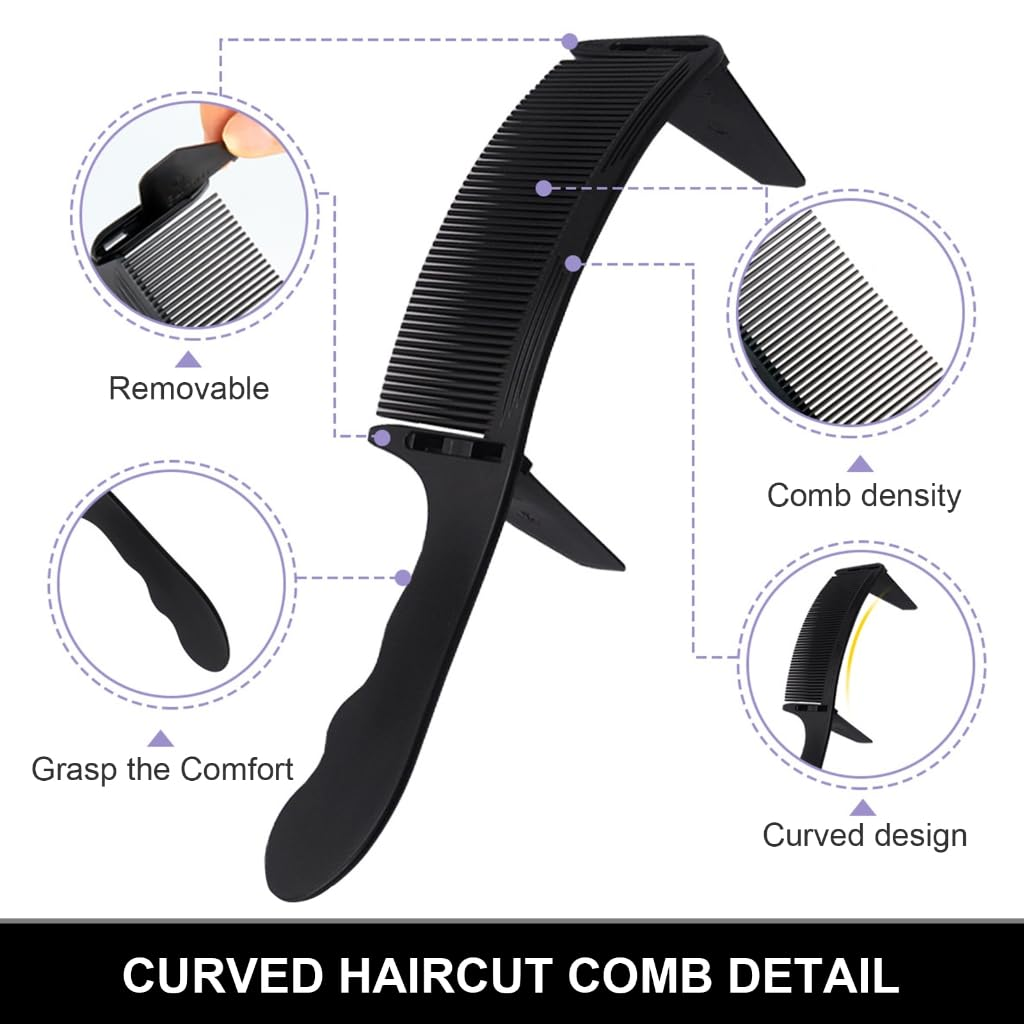 SharpStyle™ - Pieptene Profesional Curbat pentru Tuns Precizie