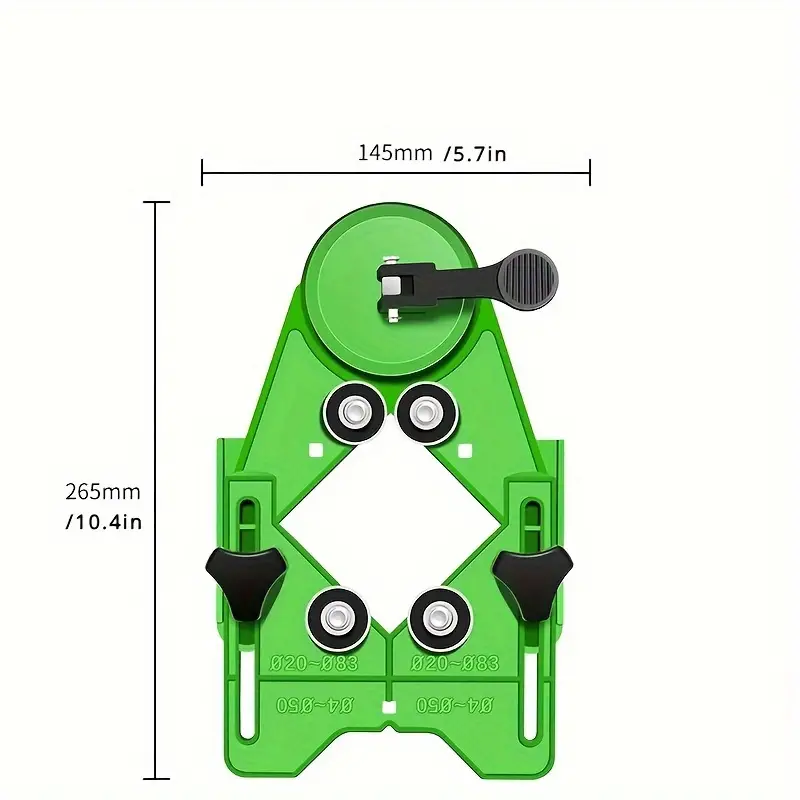 Drillo™ - Localizator de Gauri cu Ventuza pentru Placi Ceramice, Marmura si Sticla